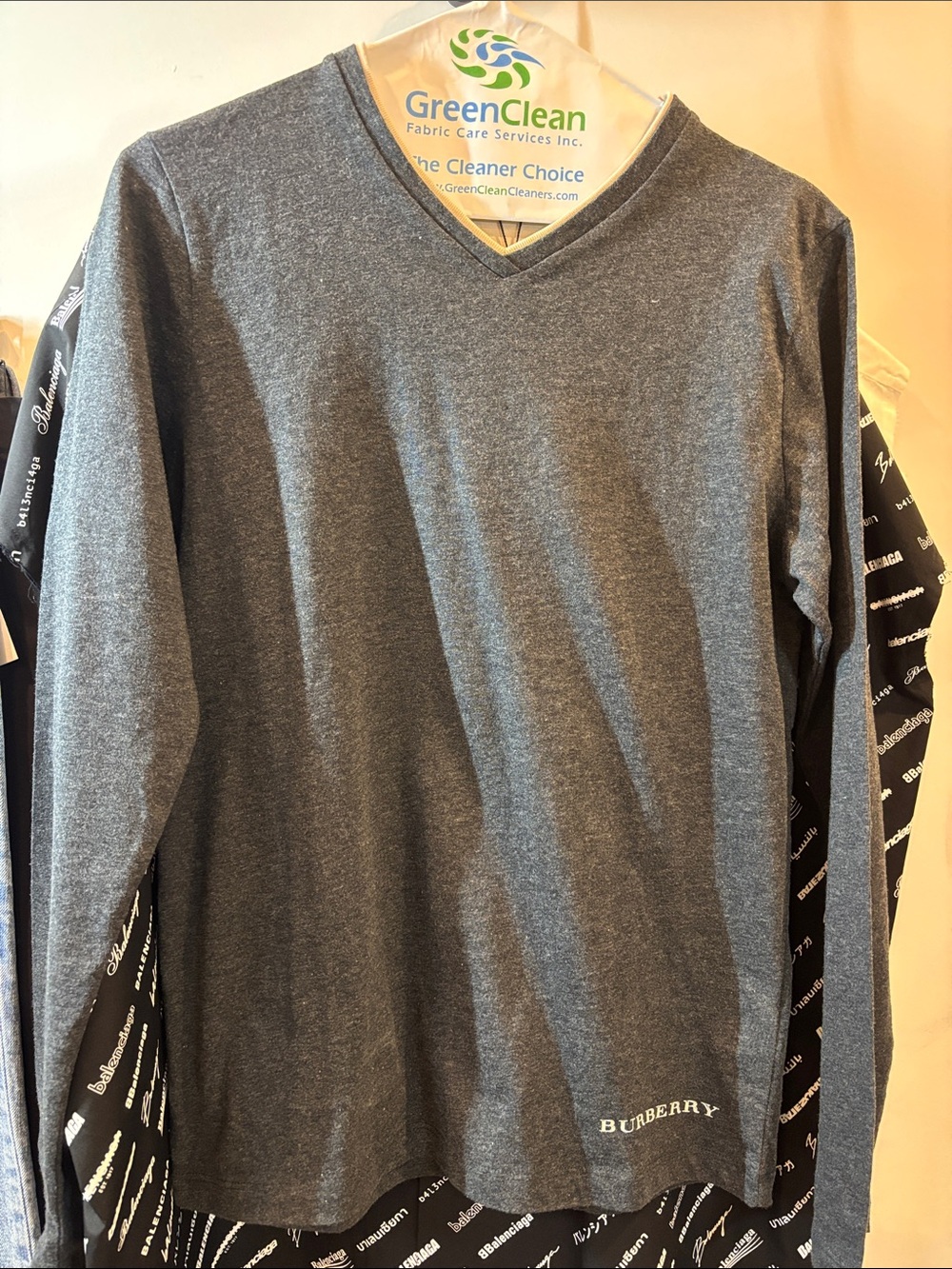 Burberry authentic  grey long sleeve boys